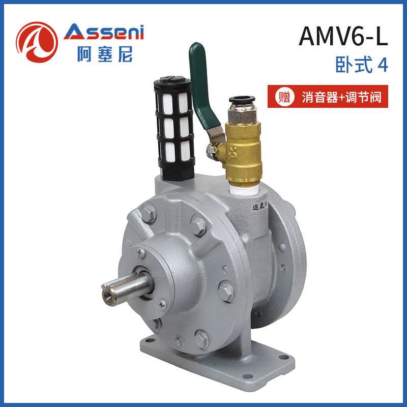 AMV6-L葉片式氣動馬達大扭矩高速減速馬達-無錫阿塞尼科技有限公司
